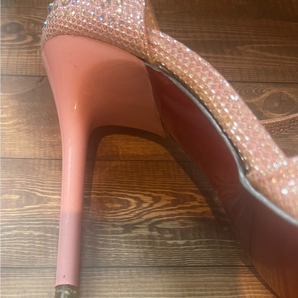 Pink Rhinestone Heels - Picture 2 of 6